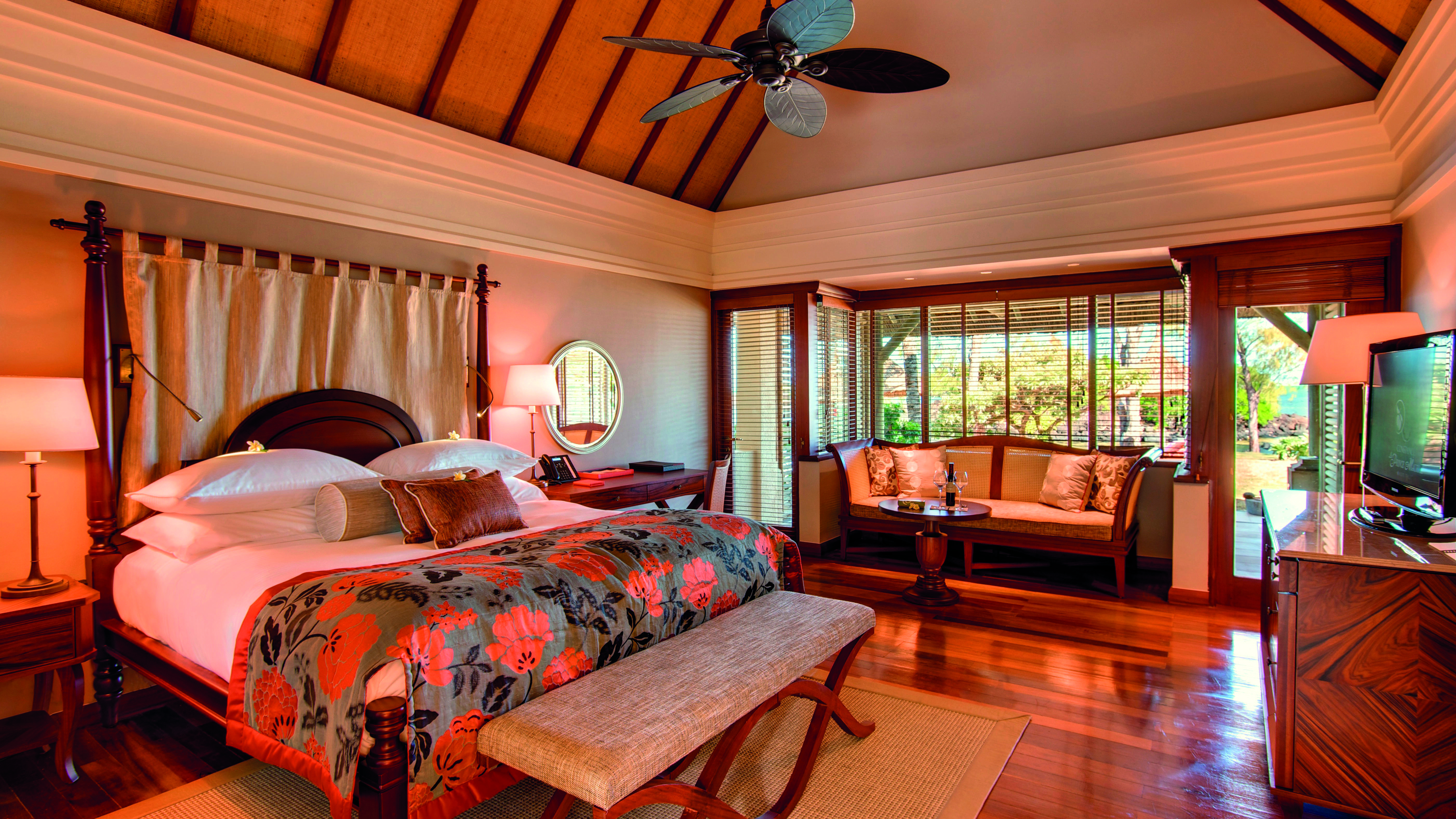Constance Prince Maurice Poste de Flacq Szoba fotó A bedroom at the Four Seasons Resort
