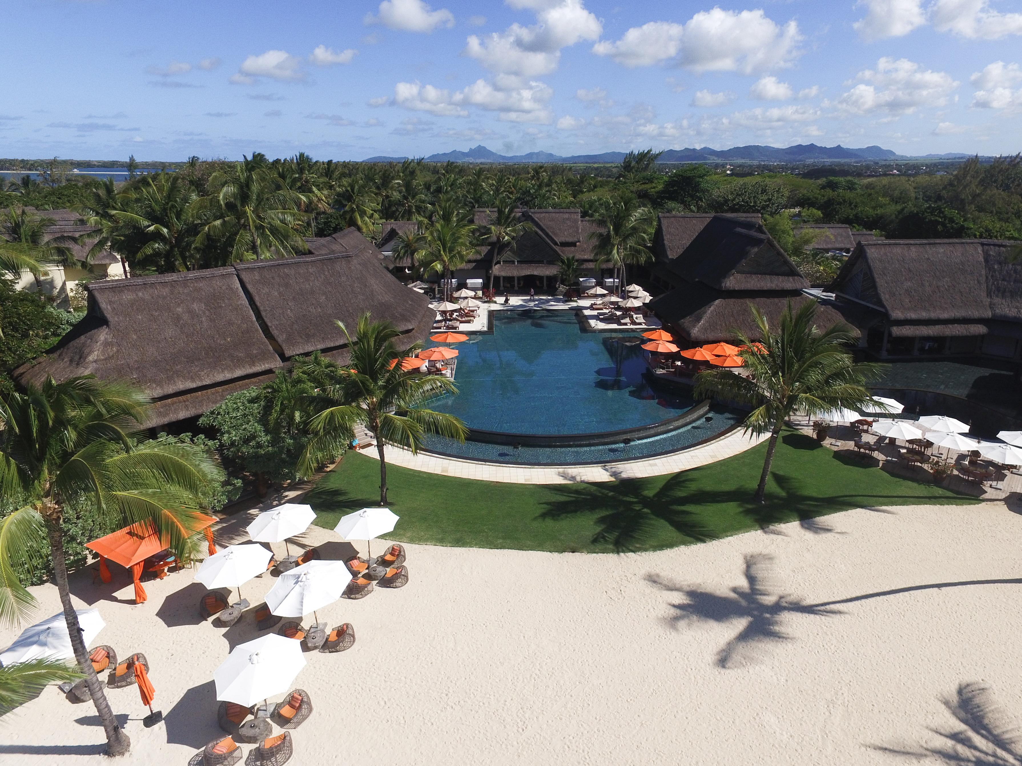Constance Prince Maurice Poste de Flacq Kültér fotó Aerial view of the resort